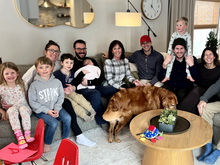 Lynn with her five grandchildren